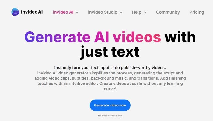 InVideo AI Video Platform