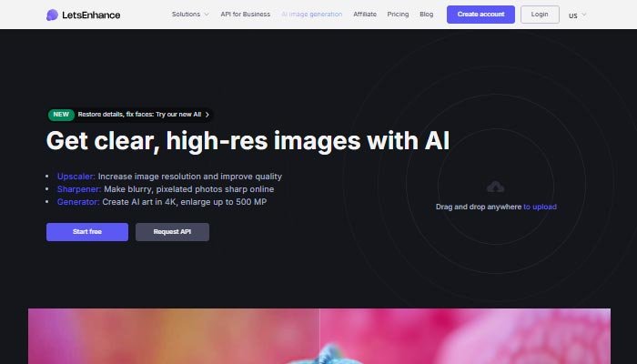Let's Enhance Platform Interface