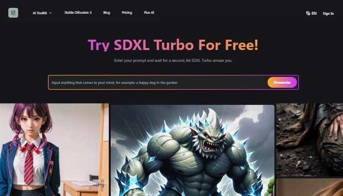 SDXL Turbo generating images in real-time